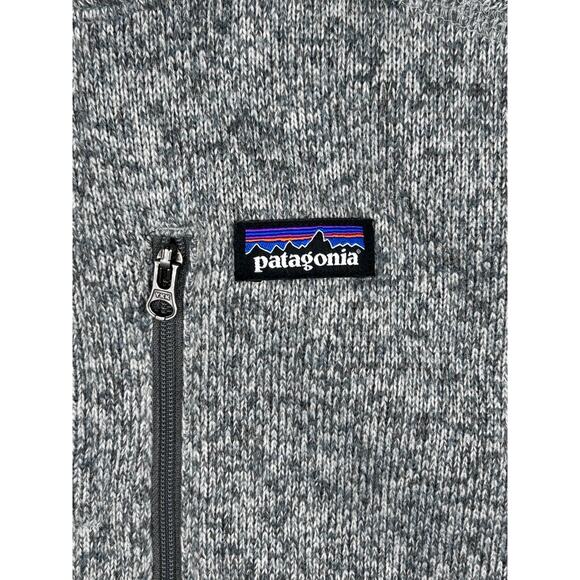 Patagonia Youth Sweatshirt Size XL Heather Gray Soft Fleece Mock Neck 1/4 Zip - Picture 8 of 16